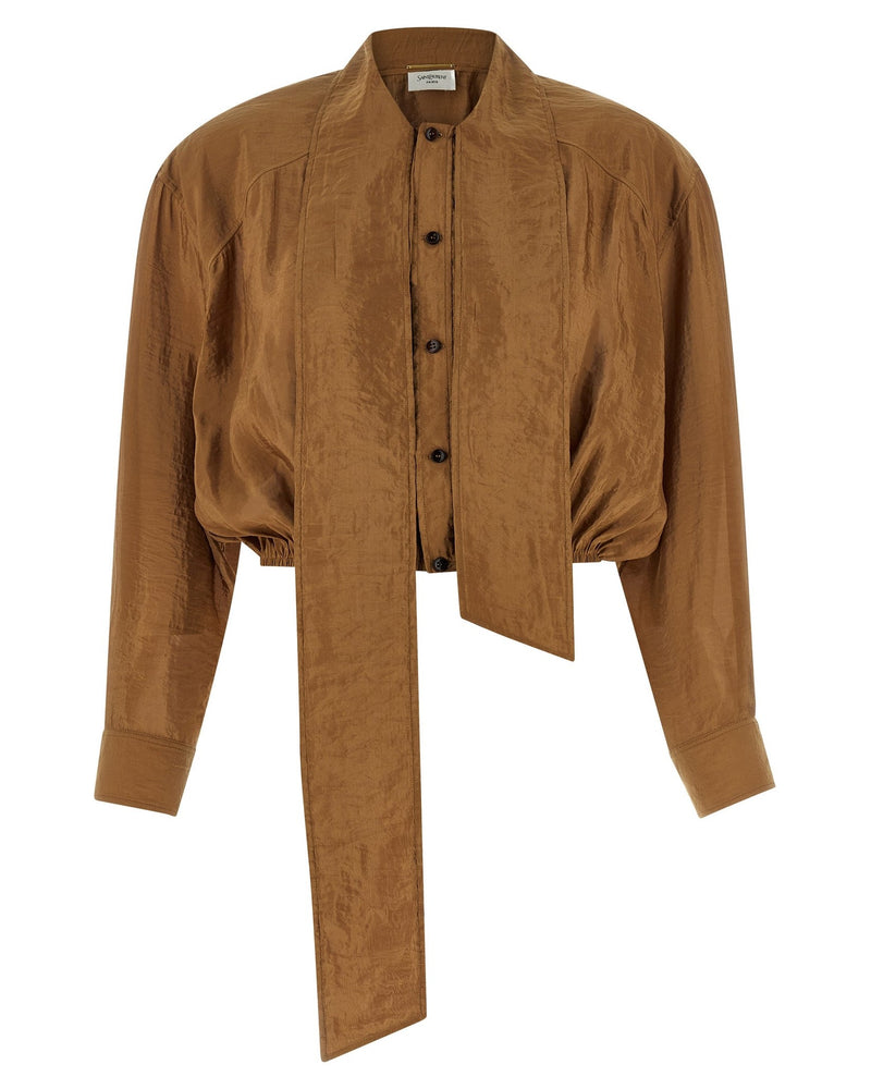 Saint Laurent Lavallière Blouse Glam Steals