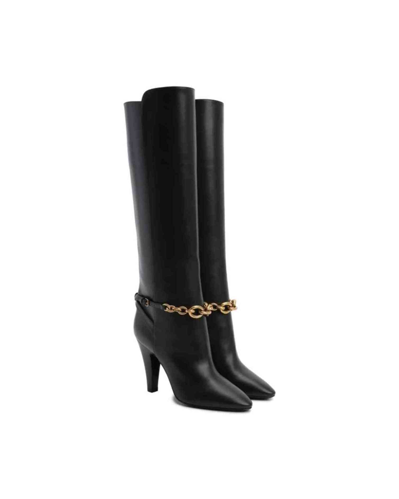 Saint Laurent Leather Boots Glam Steals