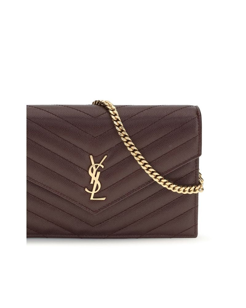 Saint Laurent Leather Bordeaux Calf Bos Taurus Wallet Glam Steals