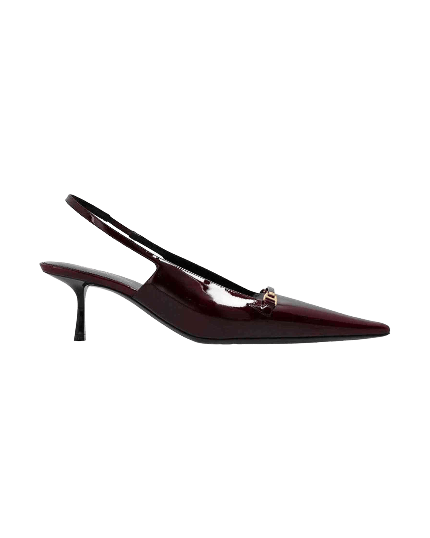 Saint Laurent Leather Carine Slingback Pumps Glam Steals