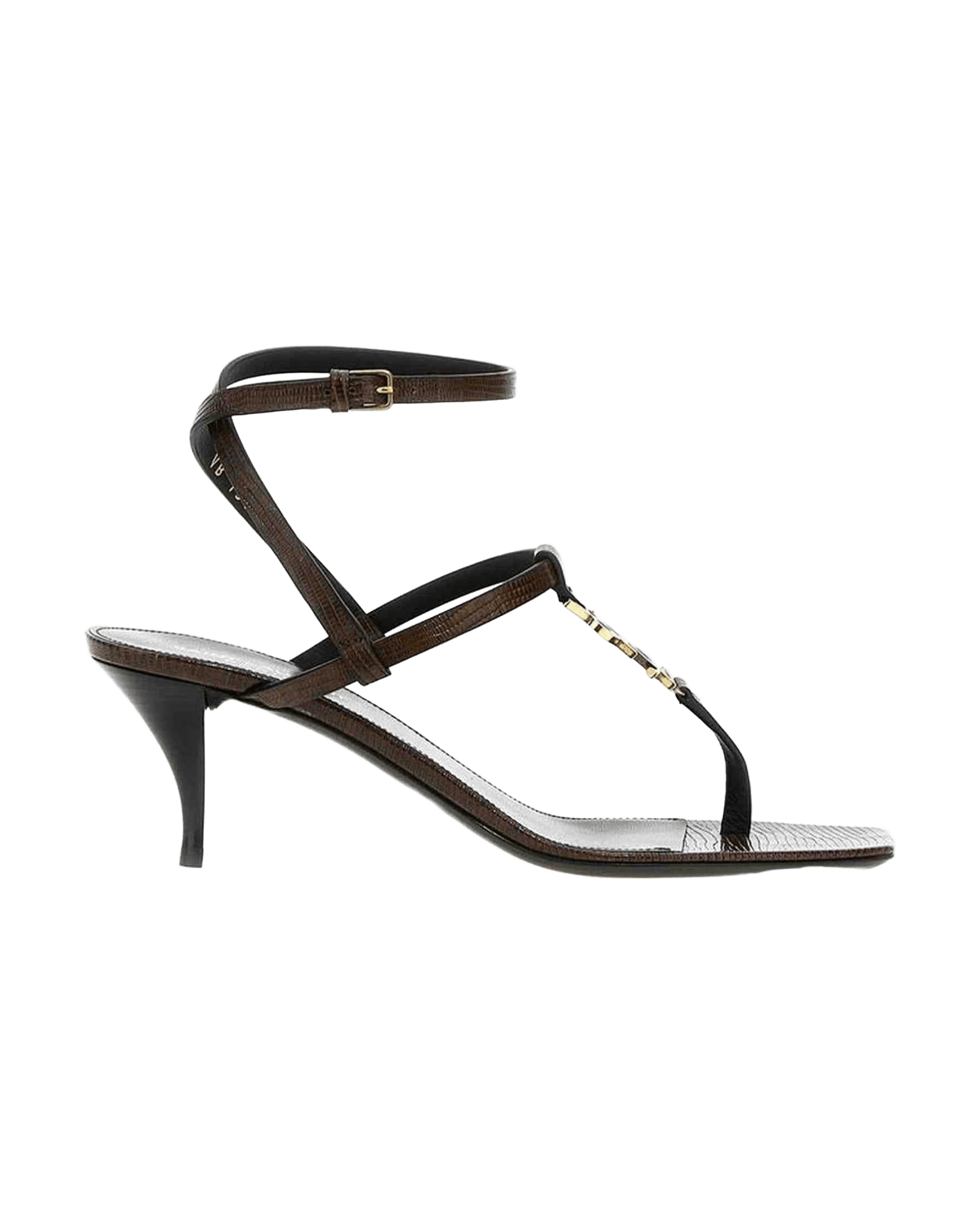 Saint Laurent Leather Cassandra Flip Flop Sandals Glam Steals