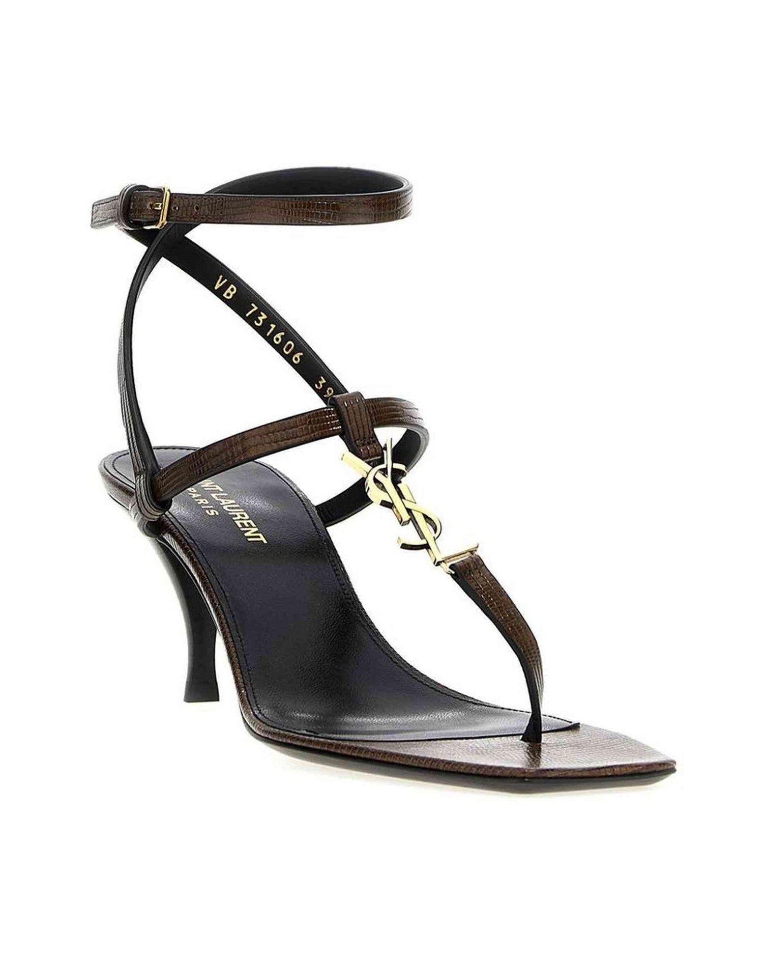 Saint Laurent Leather Cassandra Flip Flop Sandals Glam Steals