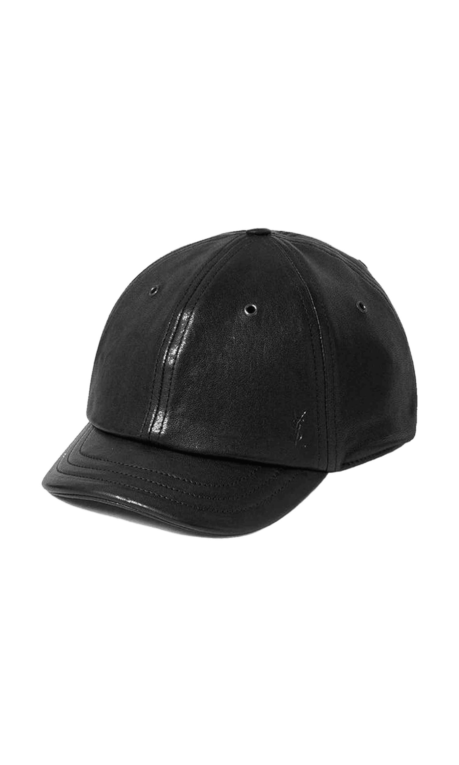 Saint Laurent Leather Cassandre Cap Glam Steals