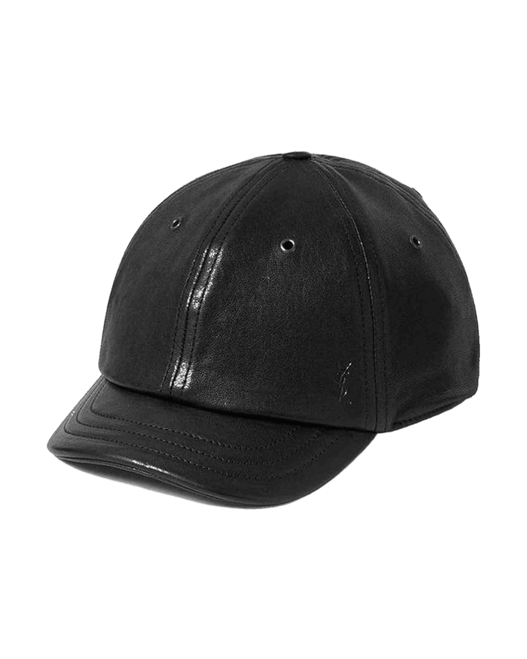 Saint Laurent Leather Cassandre Cap Glam Steals