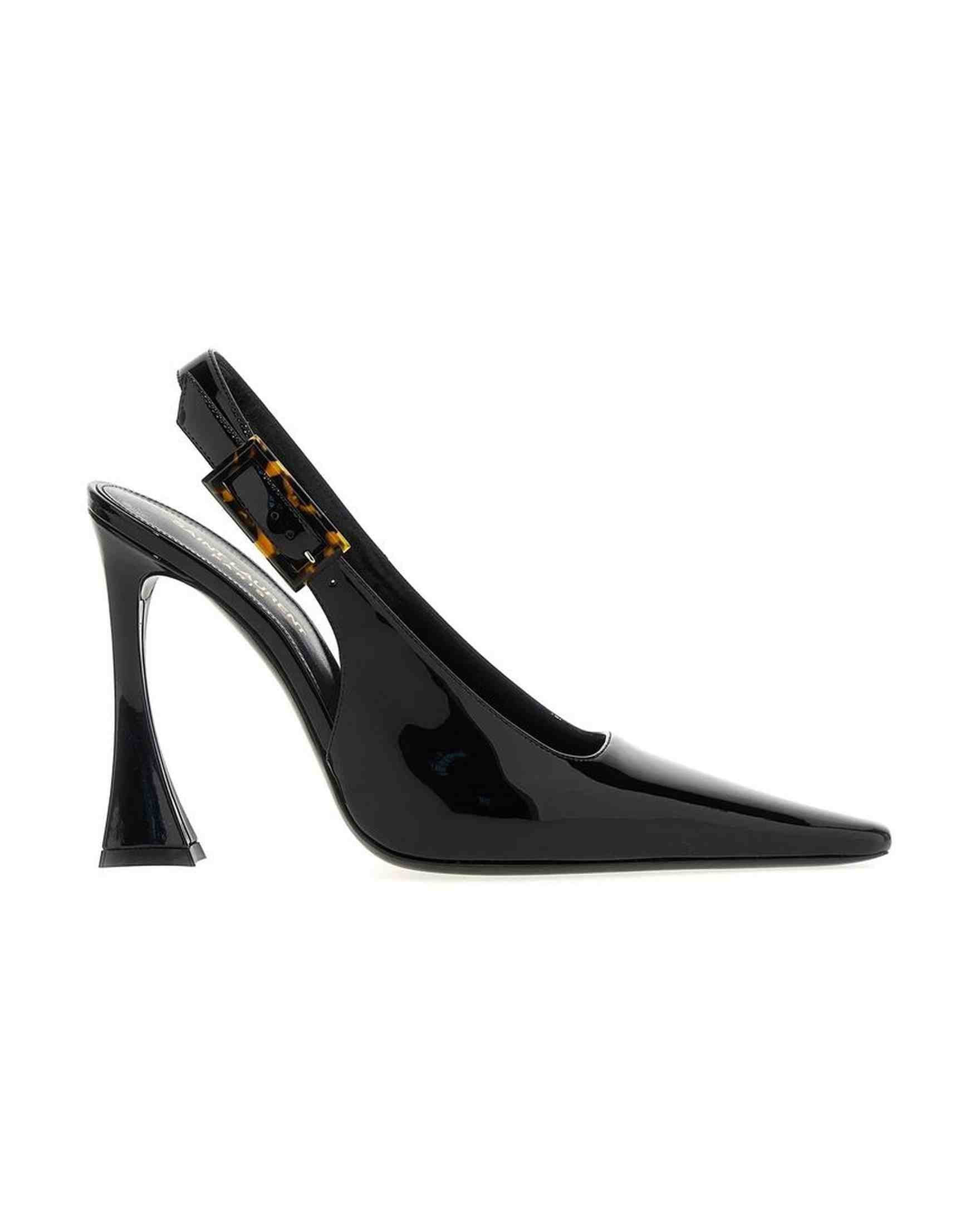 Saint Laurent Leather Dune Slingback Pumps Glam Steals