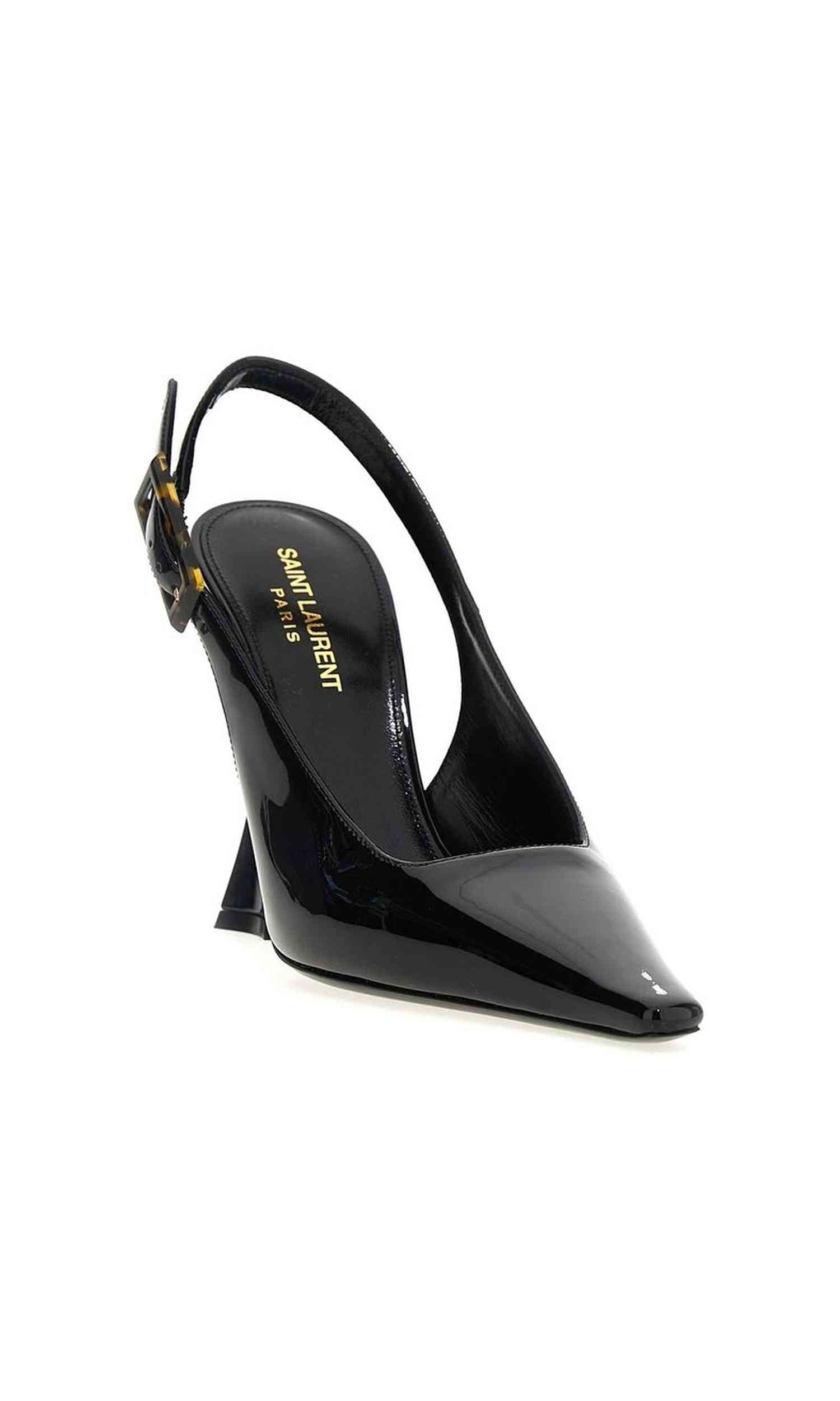 Saint Laurent Leather Dune Slingback Pumps Glam Steals