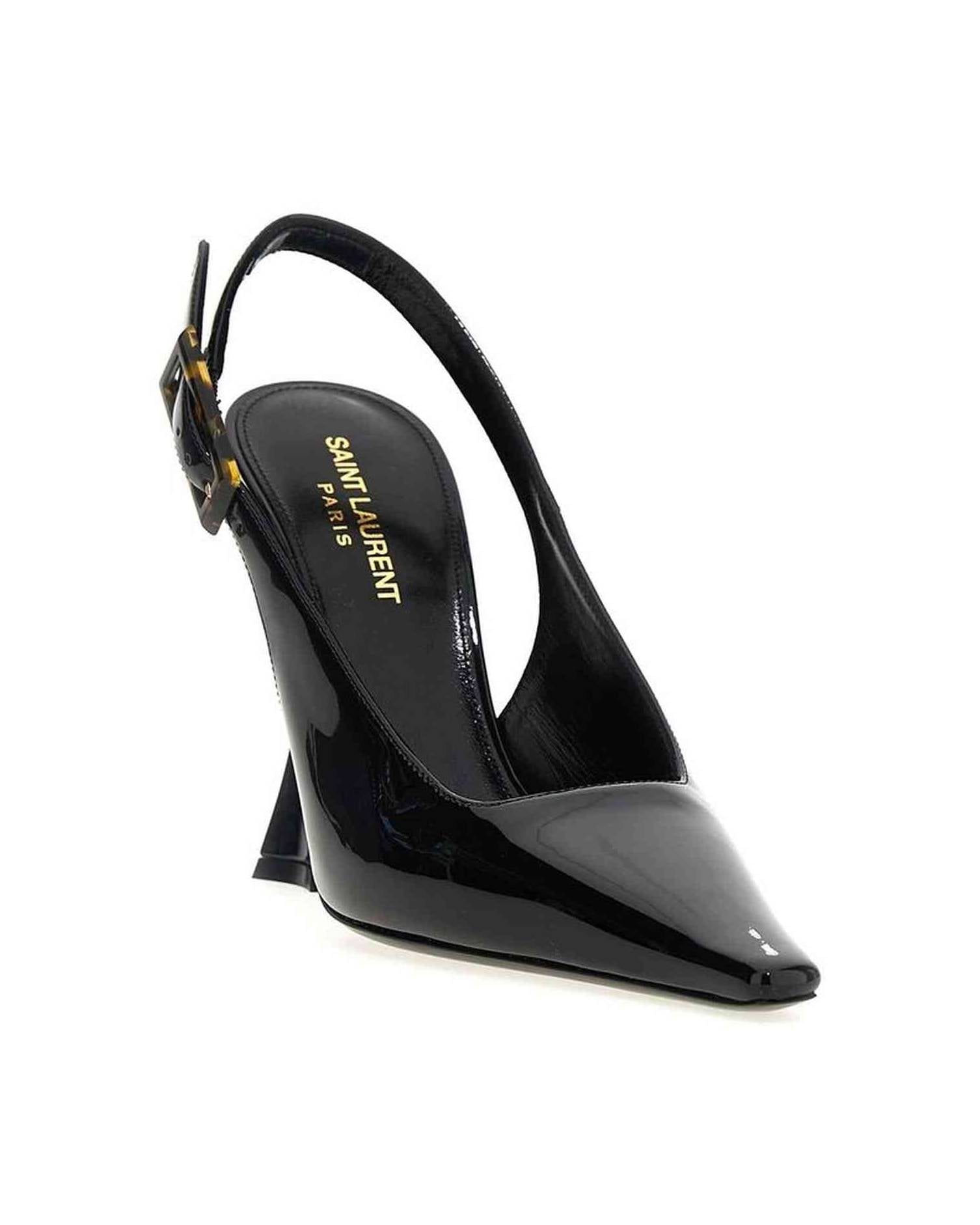 Saint Laurent Leather Dune Slingback Pumps Glam Steals