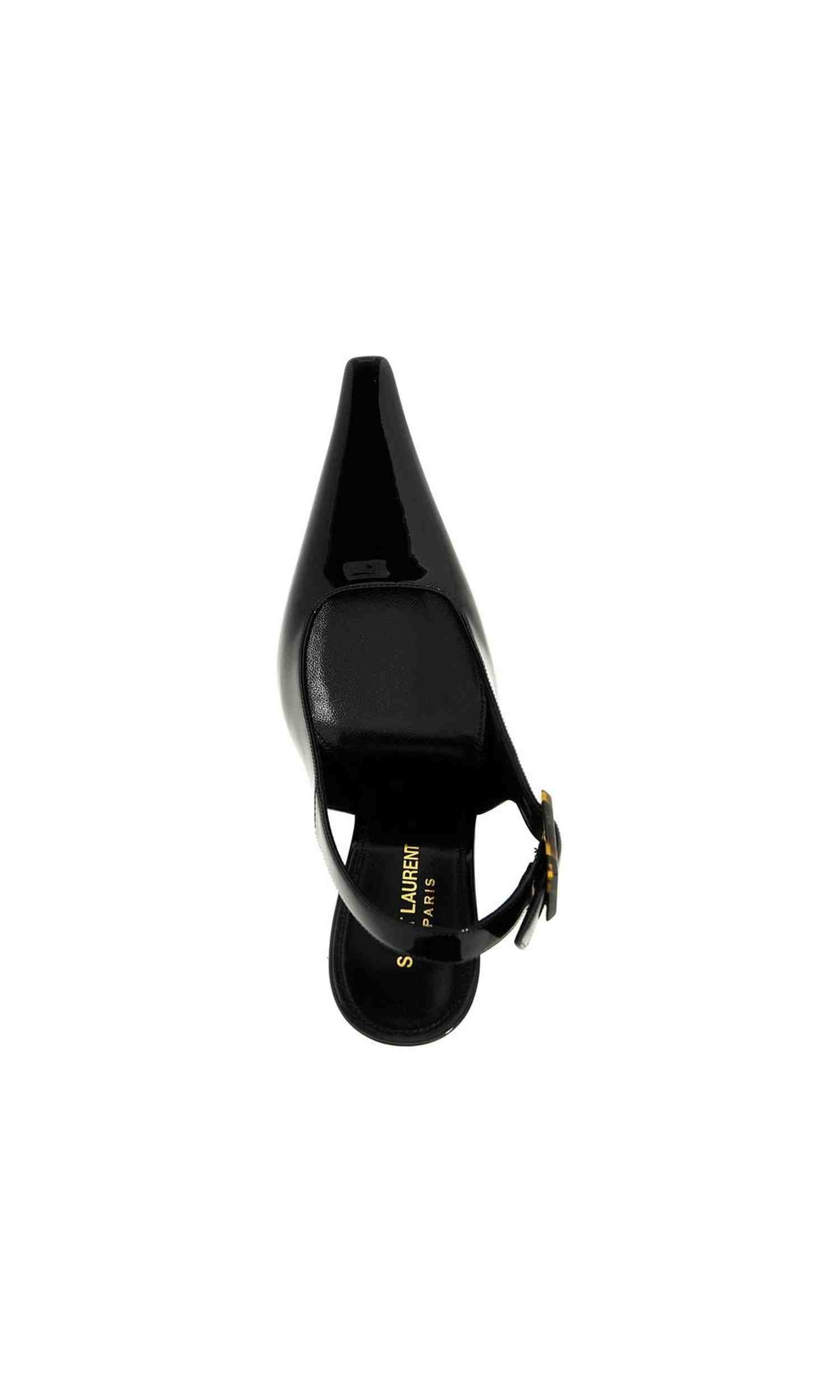 Saint Laurent Leather Dune Slingback Pumps Glam Steals