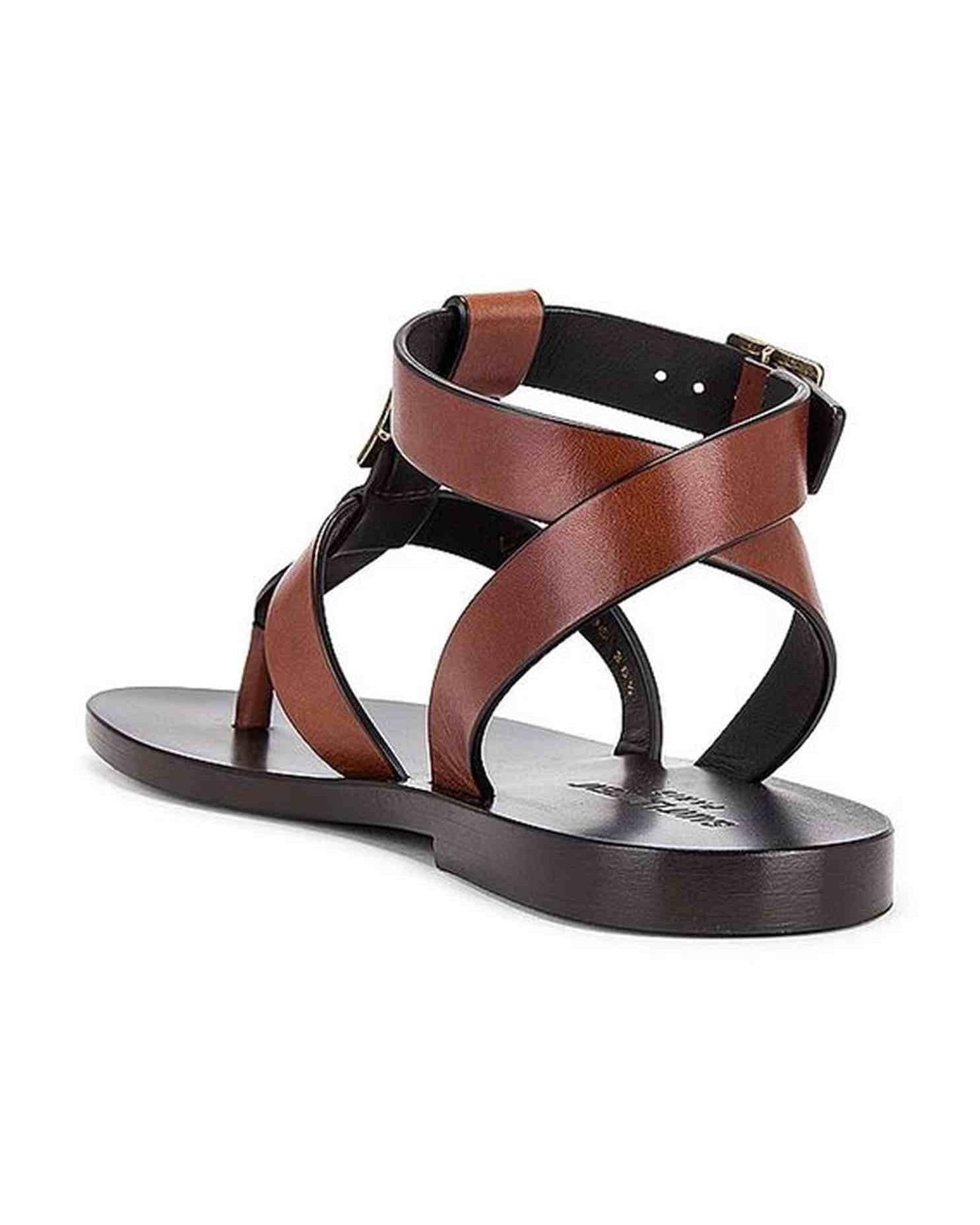 Saint Laurent Leather Hardy Sandals Glam Steals