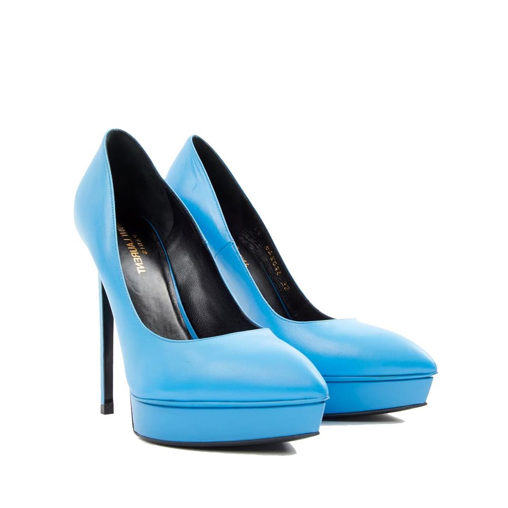Saint Laurent Leather Janis Pumps Glam Steals