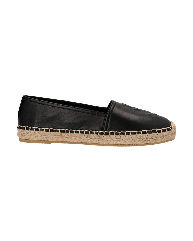 Saint Laurent Leather Logo Espadrilles Glam Steals