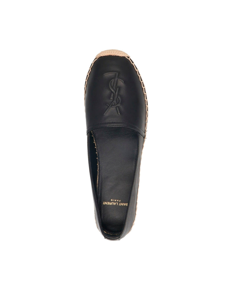 Saint Laurent Leather Logo Espadrilles Glam Steals