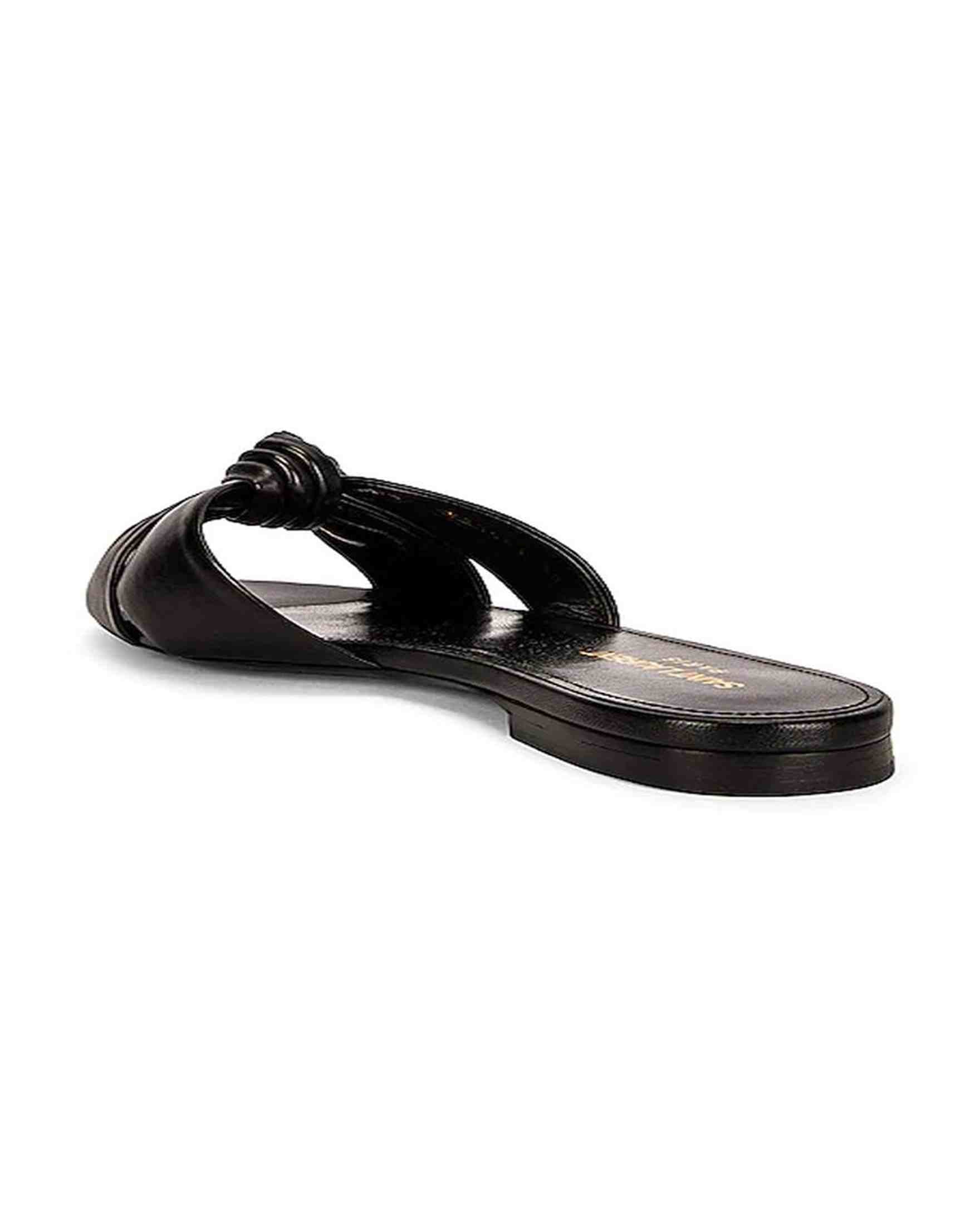 Saint Laurent Leather Slides Glam Steals