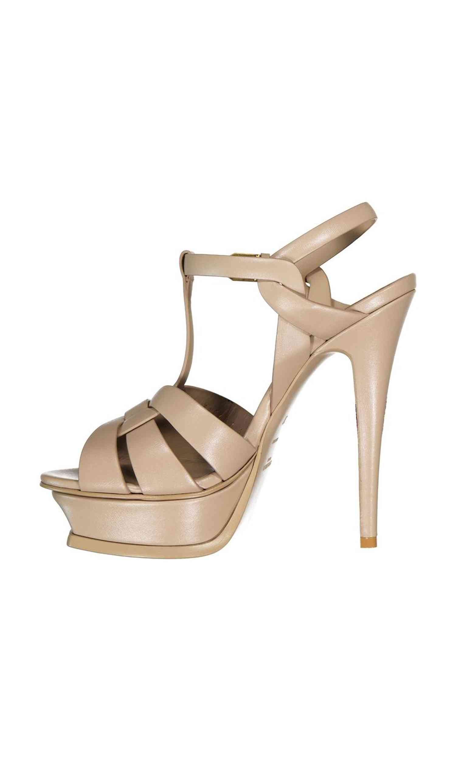 Saint Laurent Leather Tribute Sandals Glam Steals