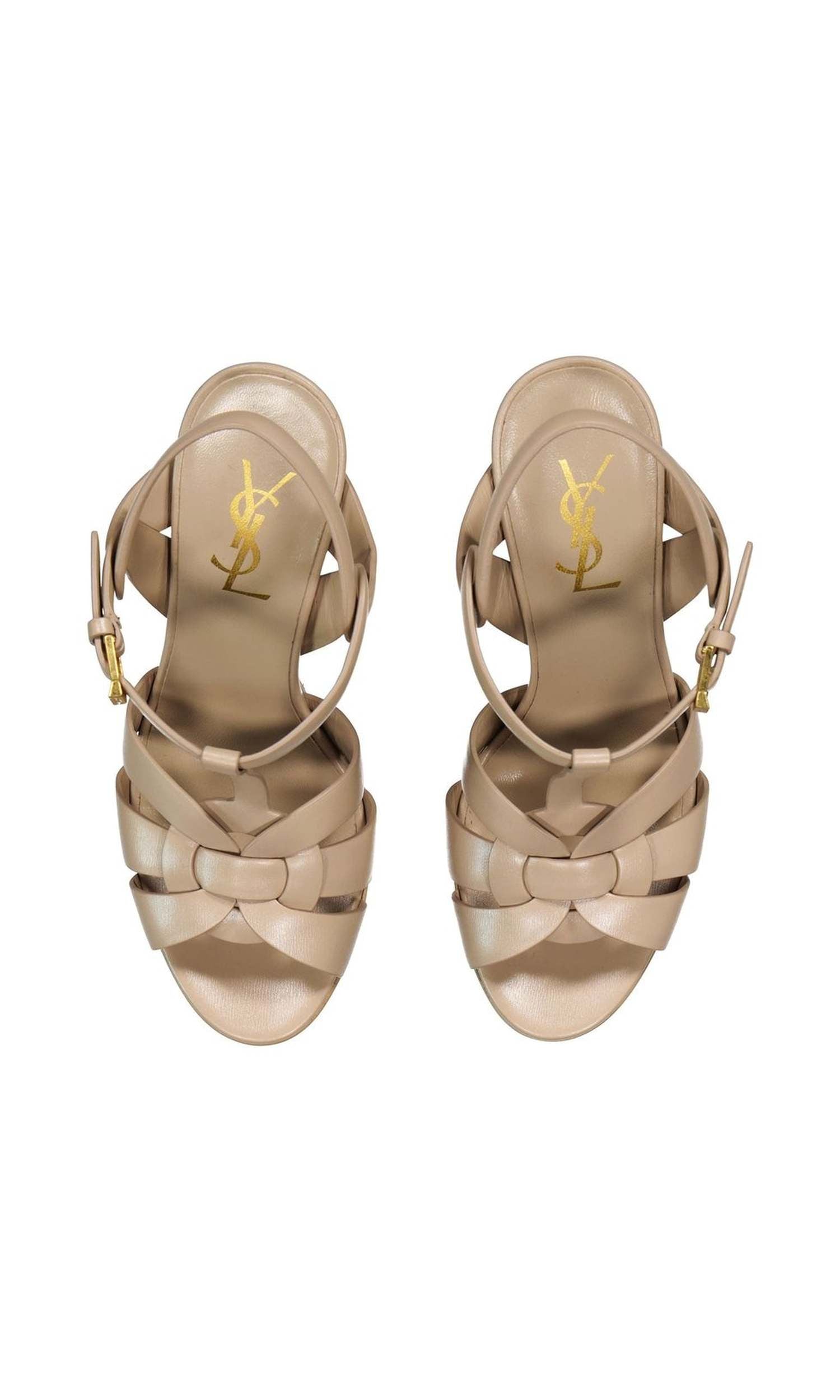 Saint Laurent Leather Tribute Sandals Glam Steals
