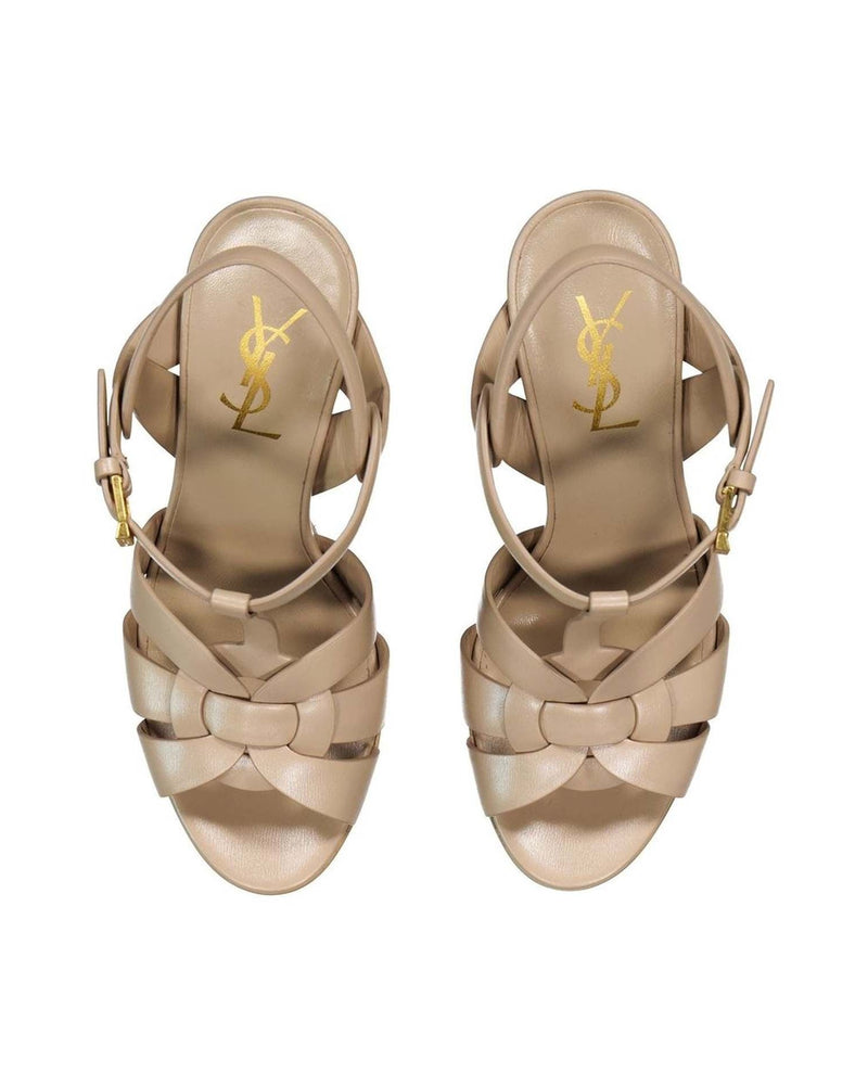 Saint Laurent Leather Tribute Sandals Glam Steals