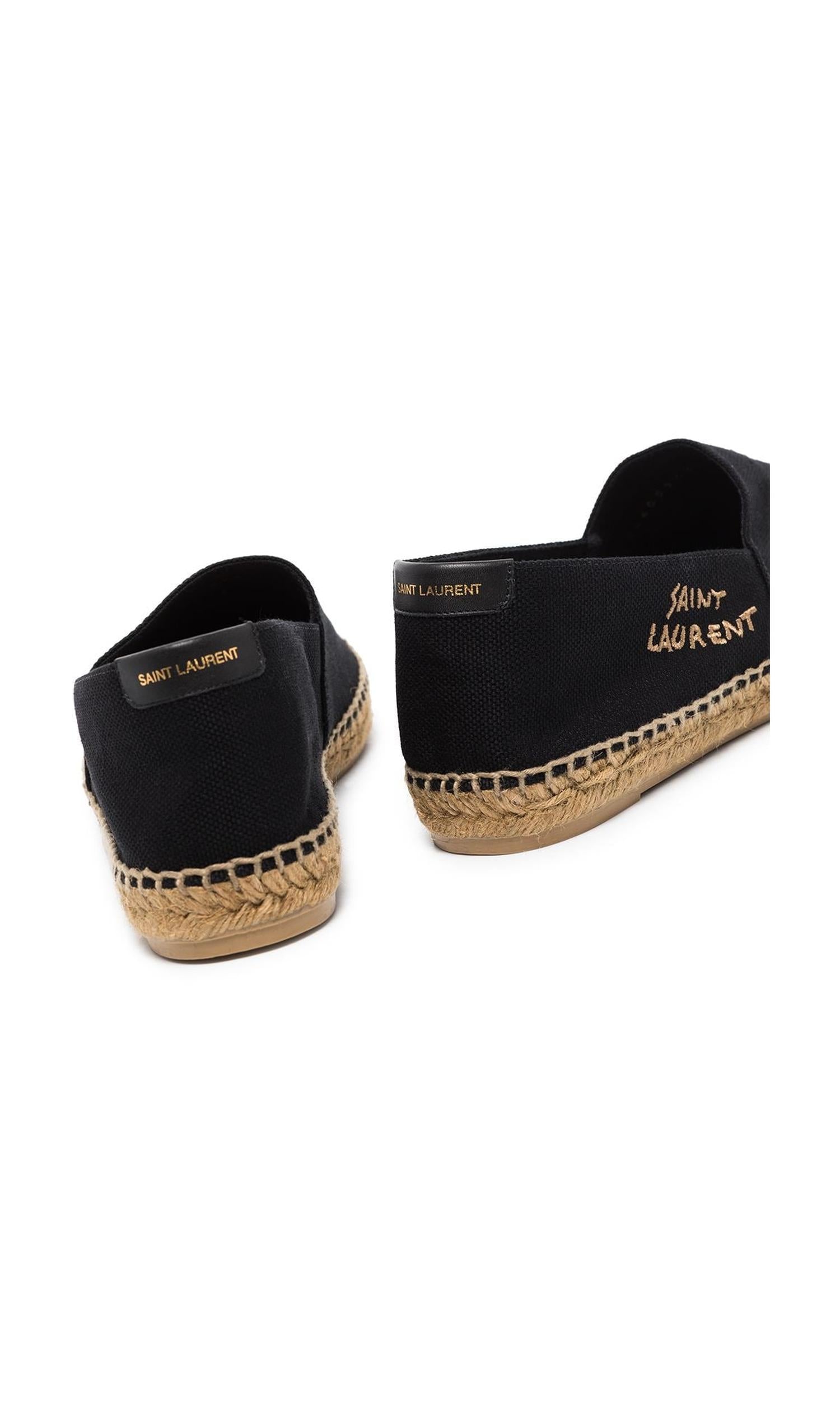 Saint Laurent Logo Embroidered Espadrilles Glam Steals