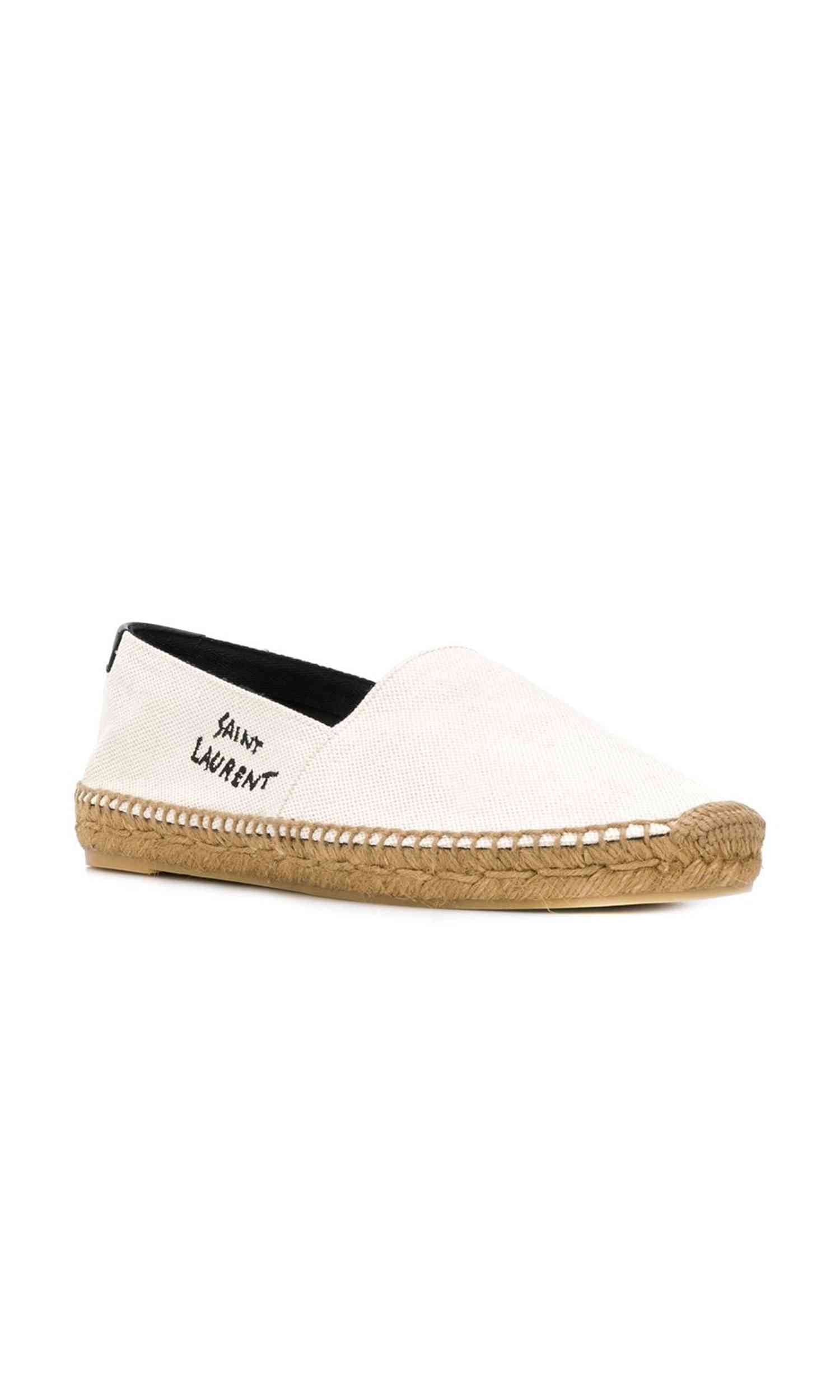 Saint Laurent Logo Embroidered Espadrilles Glam Steals