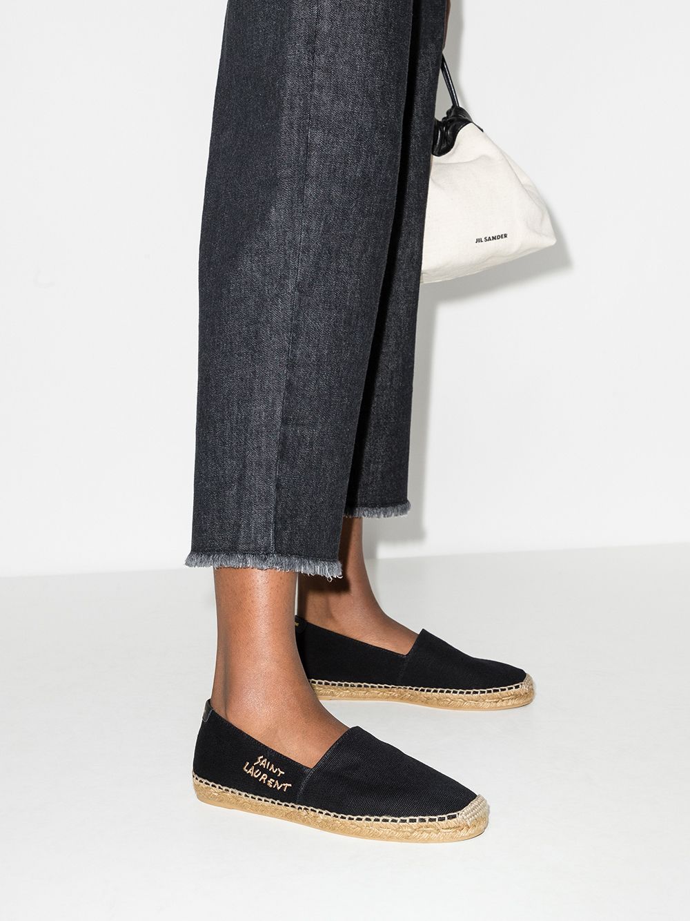 Saint Laurent Logo Embroidered Espadrilles Glam Steals