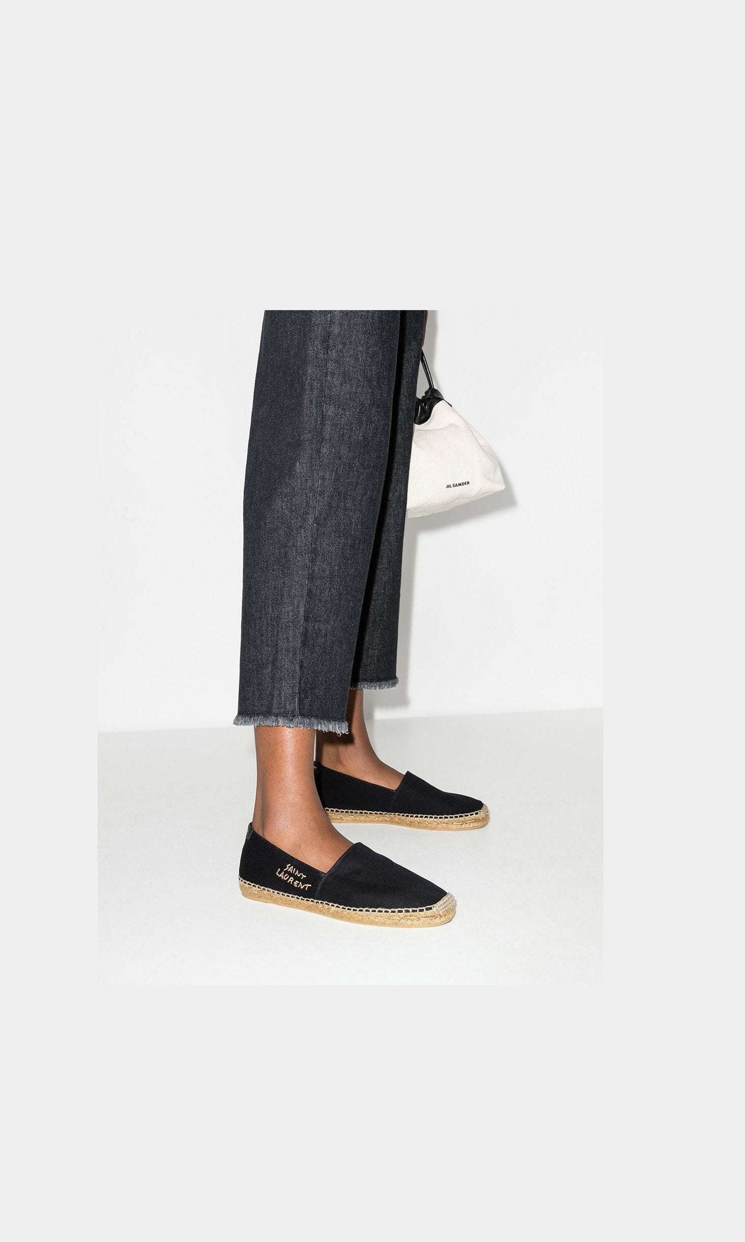 Saint Laurent Logo Embroidered Espadrilles Glam Steals