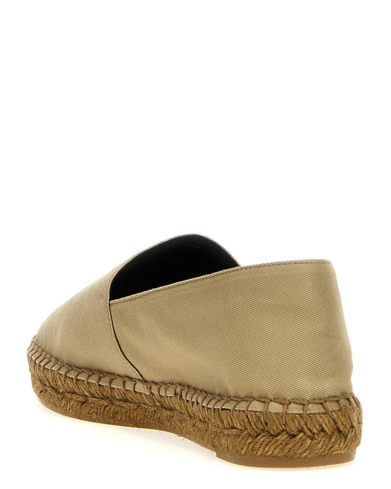 Saint Laurent Logo Embroidery Espadrilles Glam Steals