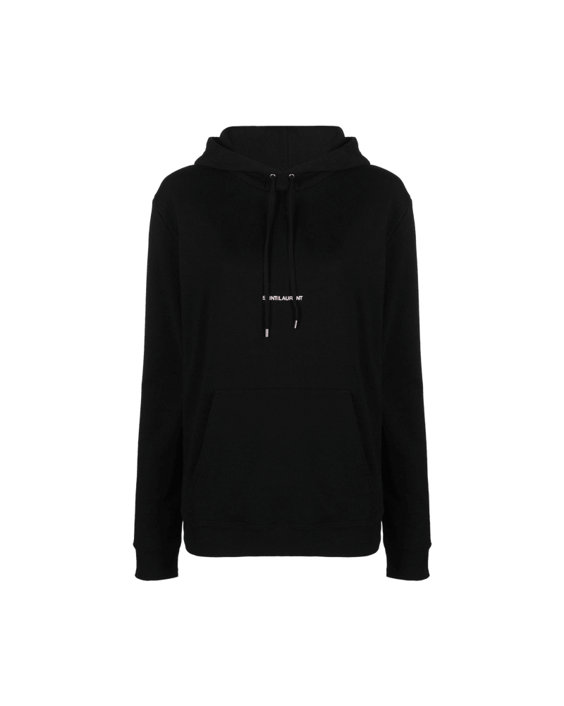 Saint Laurent Logo Print Hoodie Glam Steals