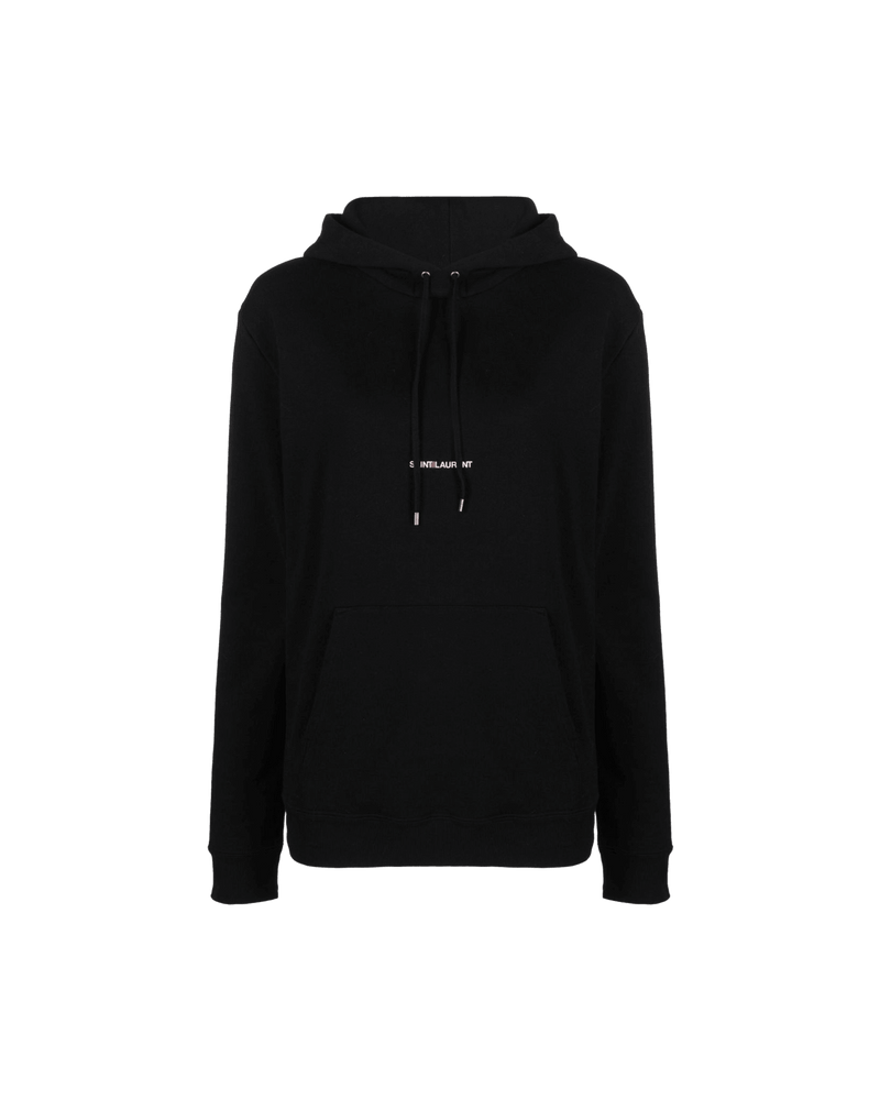 Saint Laurent Logo Print Hoodie Glam Steals