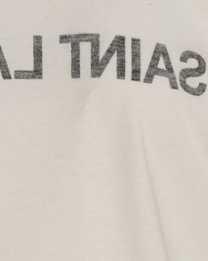 Saint Laurent Logo Print T-shirt Glam Steals