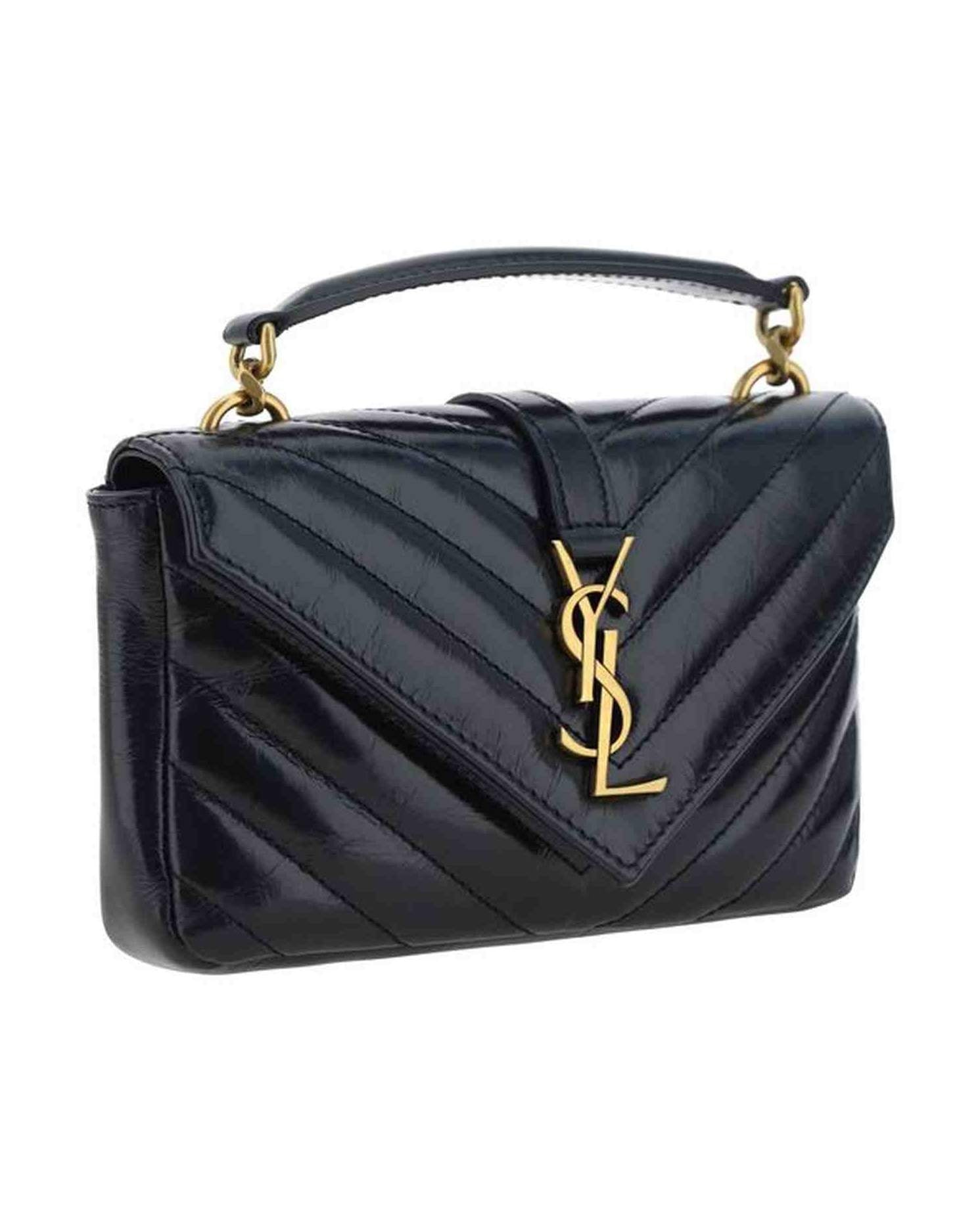Saint Laurent Logoed Shoulder Bag Glam Steals