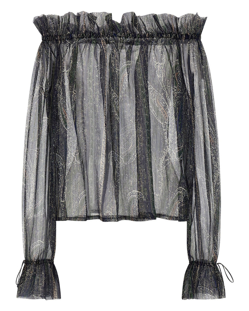 Saint Laurent Lurex Blouse Glam Steals