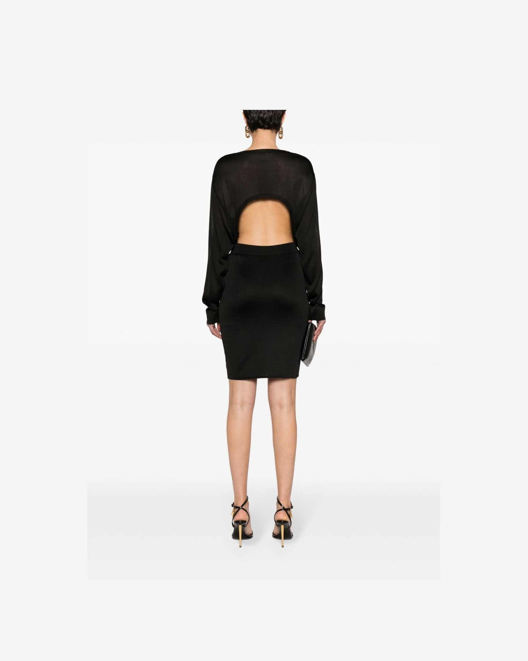 Saint Laurent Open Back Knitted Dress Glam Steals
