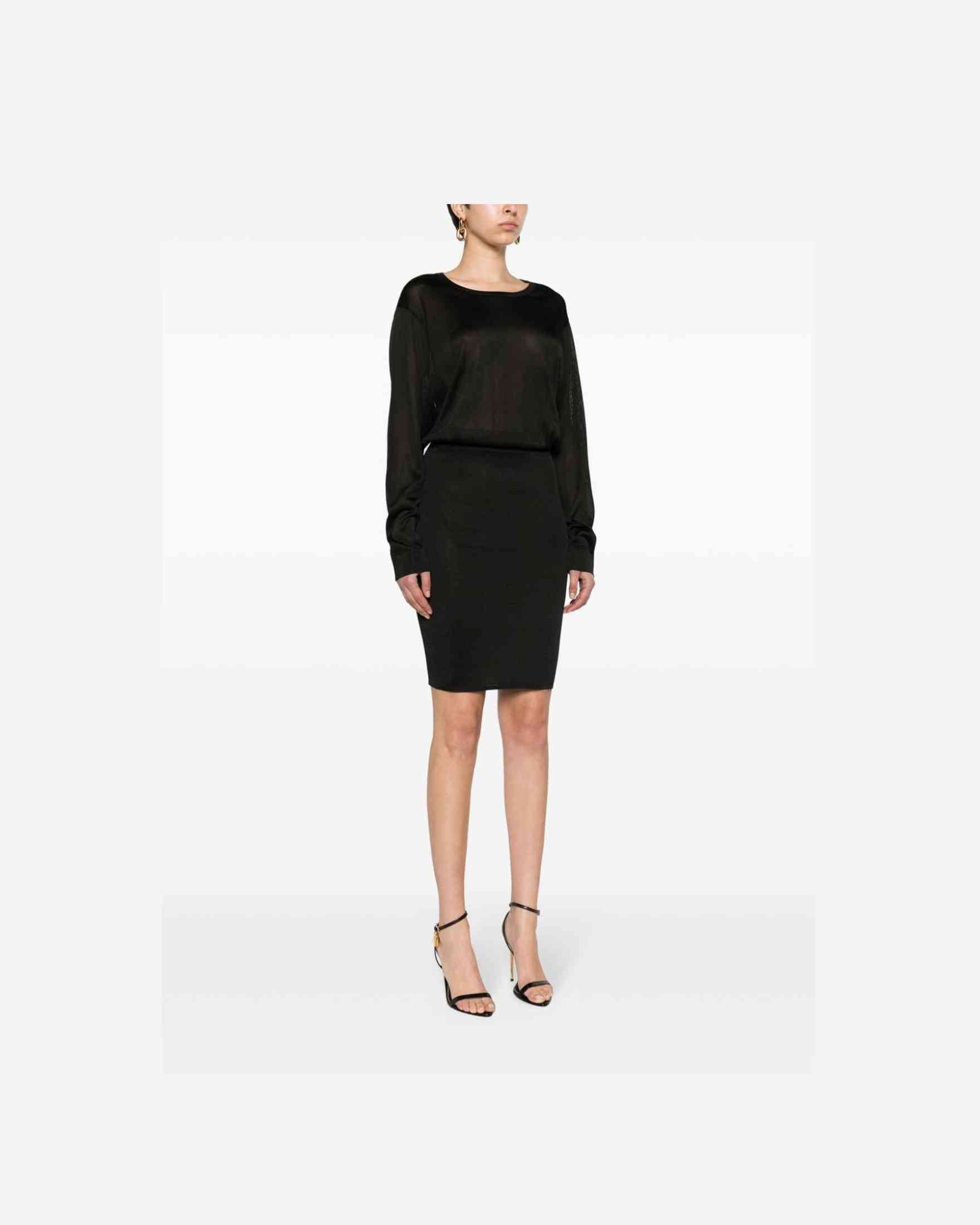 Saint Laurent Open Back Knitted Dress Glam Steals
