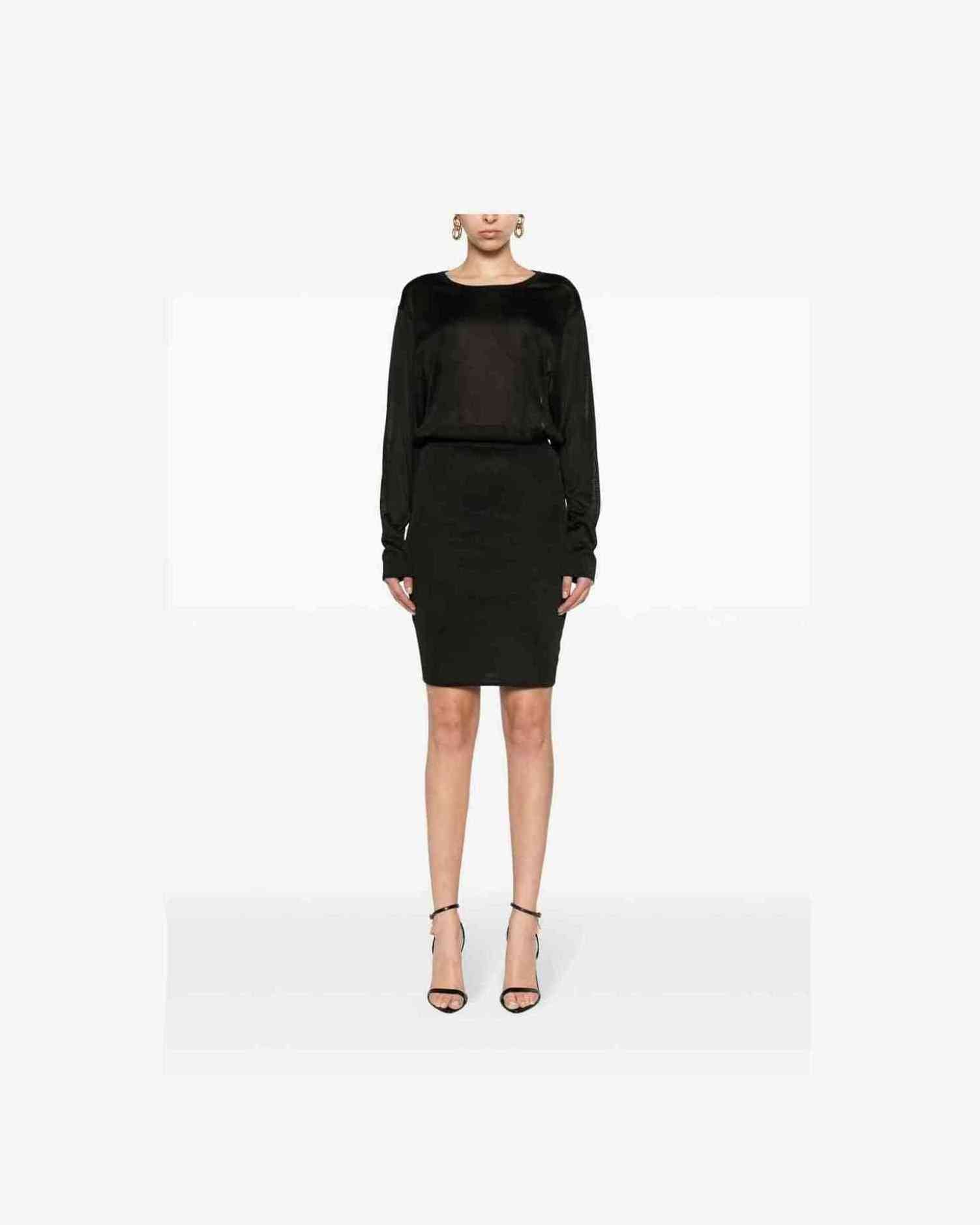 Saint Laurent Open Back Knitted Dress Glam Steals