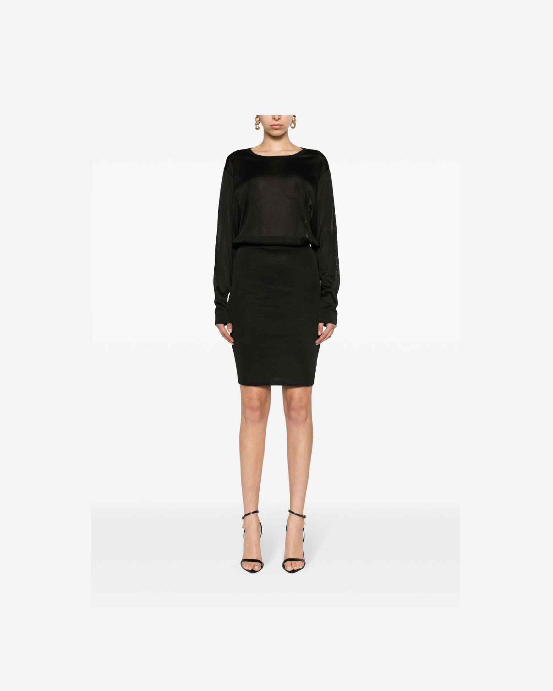 Saint Laurent Open Back Knitted Dress Glam Steals