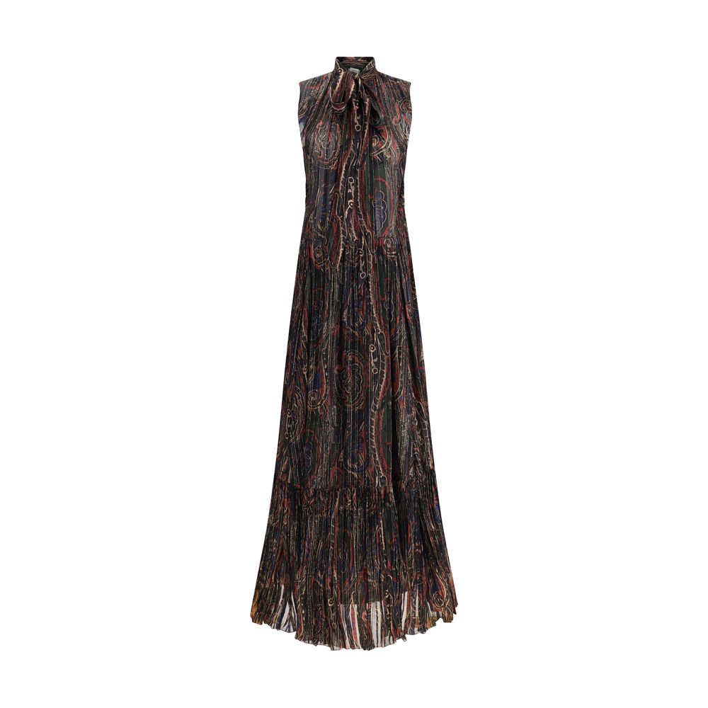 Saint Laurent Paisley Long Dress Glam Steals