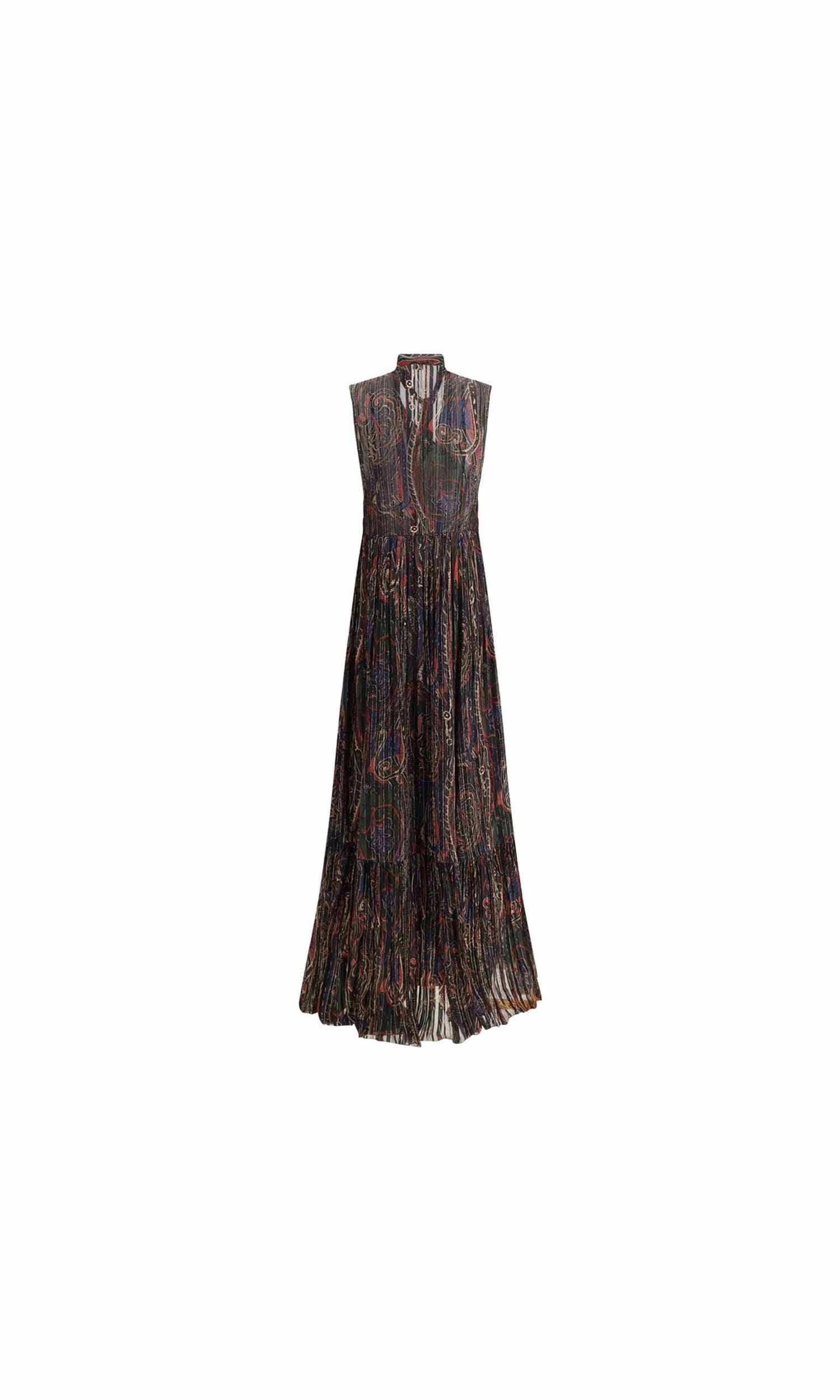 Saint Laurent Paisley Long Dress Glam Steals
