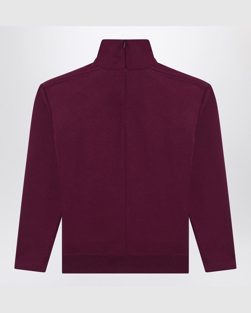 Saint Laurent Purple Cotton Boxy Sweater Glam Steals