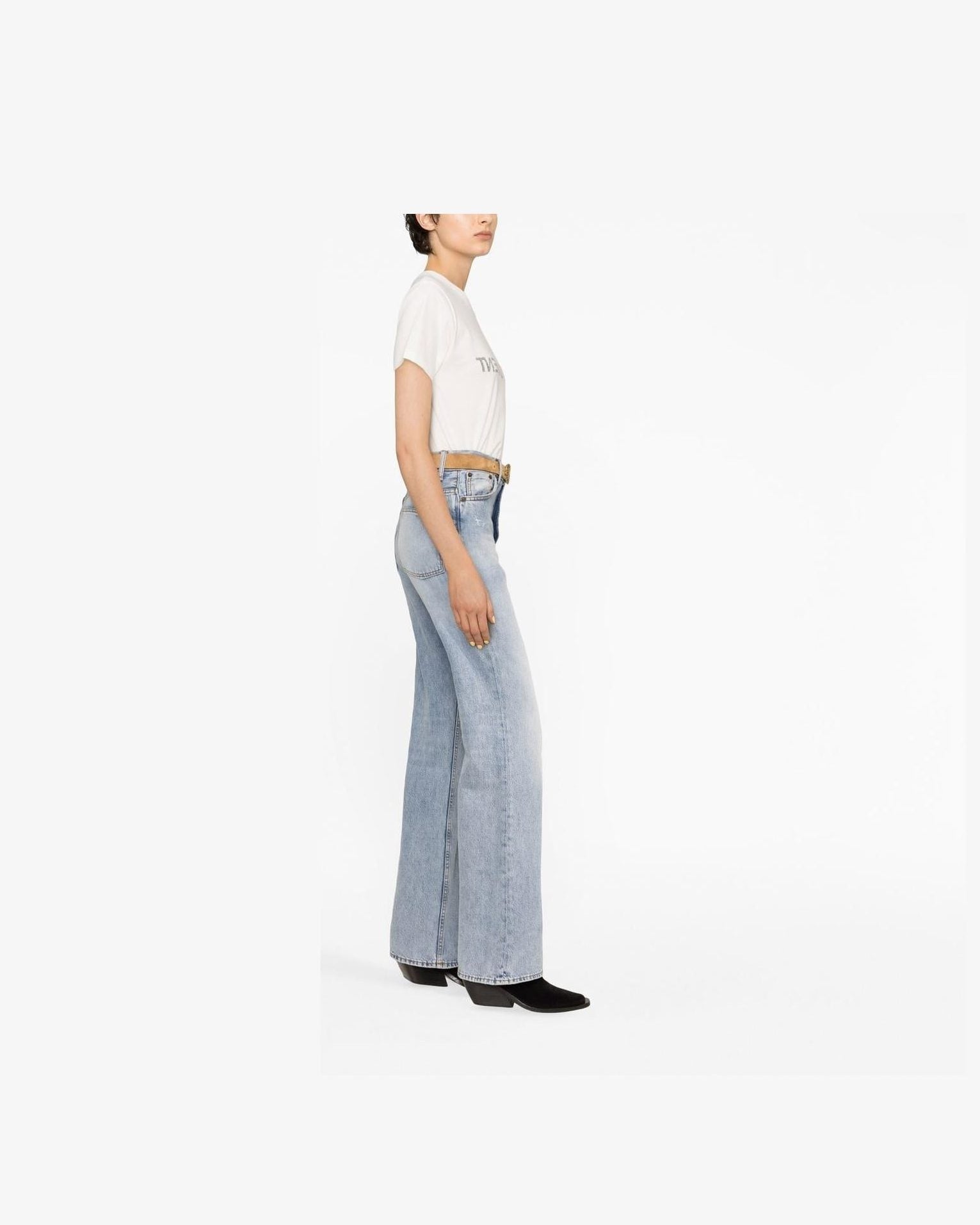 Saint Laurent Reverse Logo Print T-shirt Glam Steals