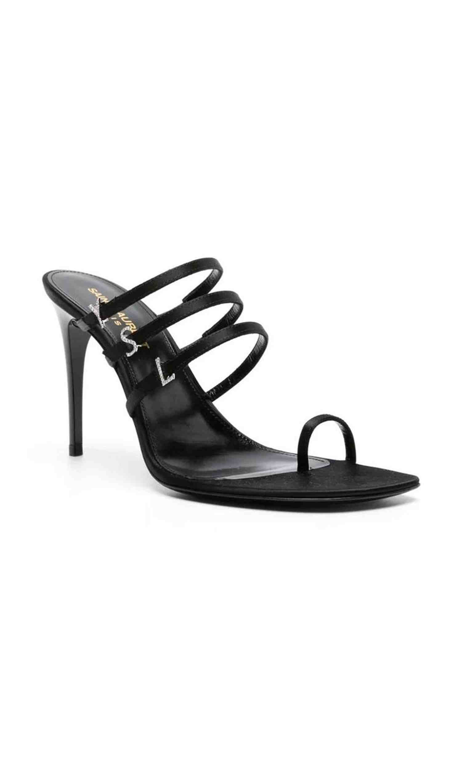 Saint Laurent Satin Jerry 95 Sandals Glam Steals