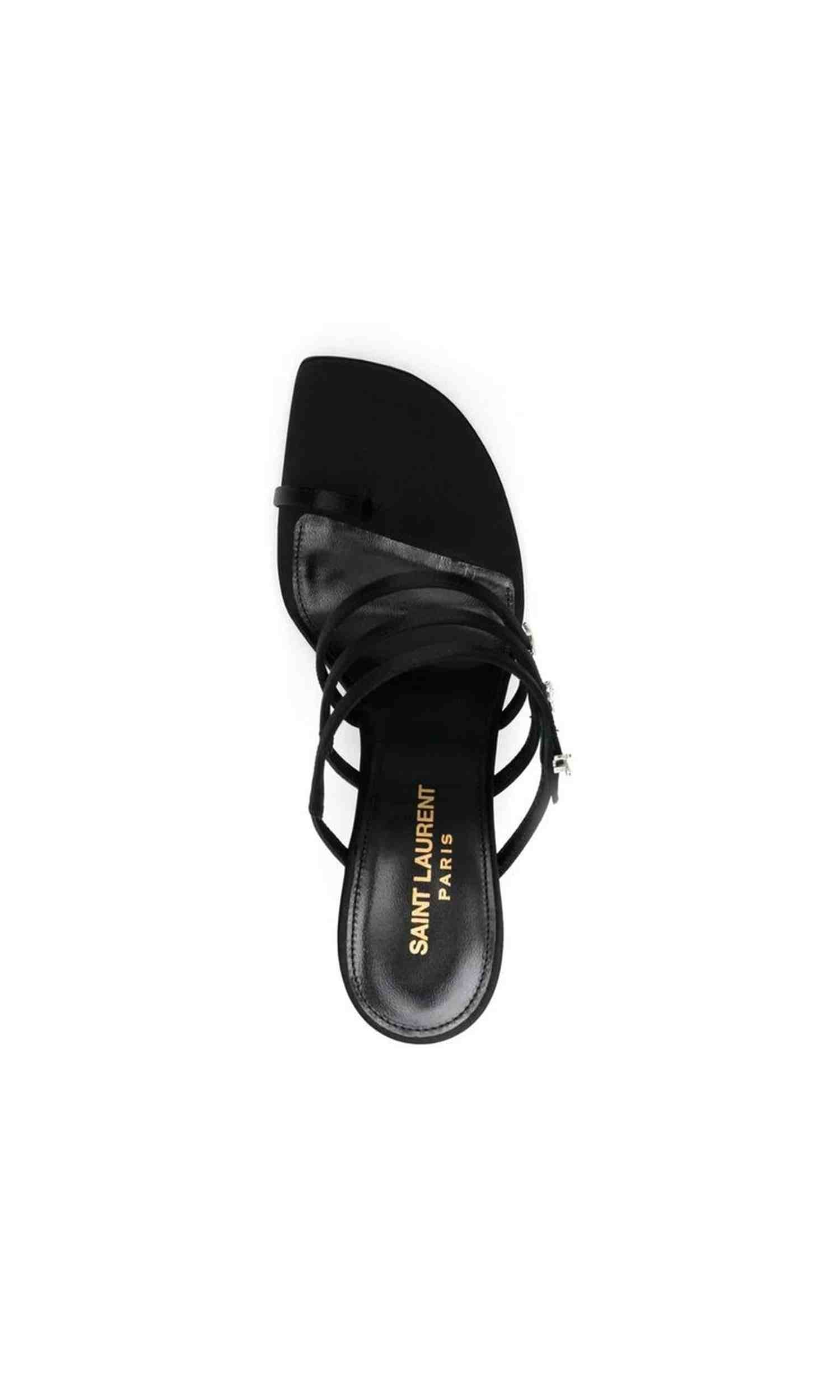 Saint Laurent Satin Jerry 95 Sandals Glam Steals