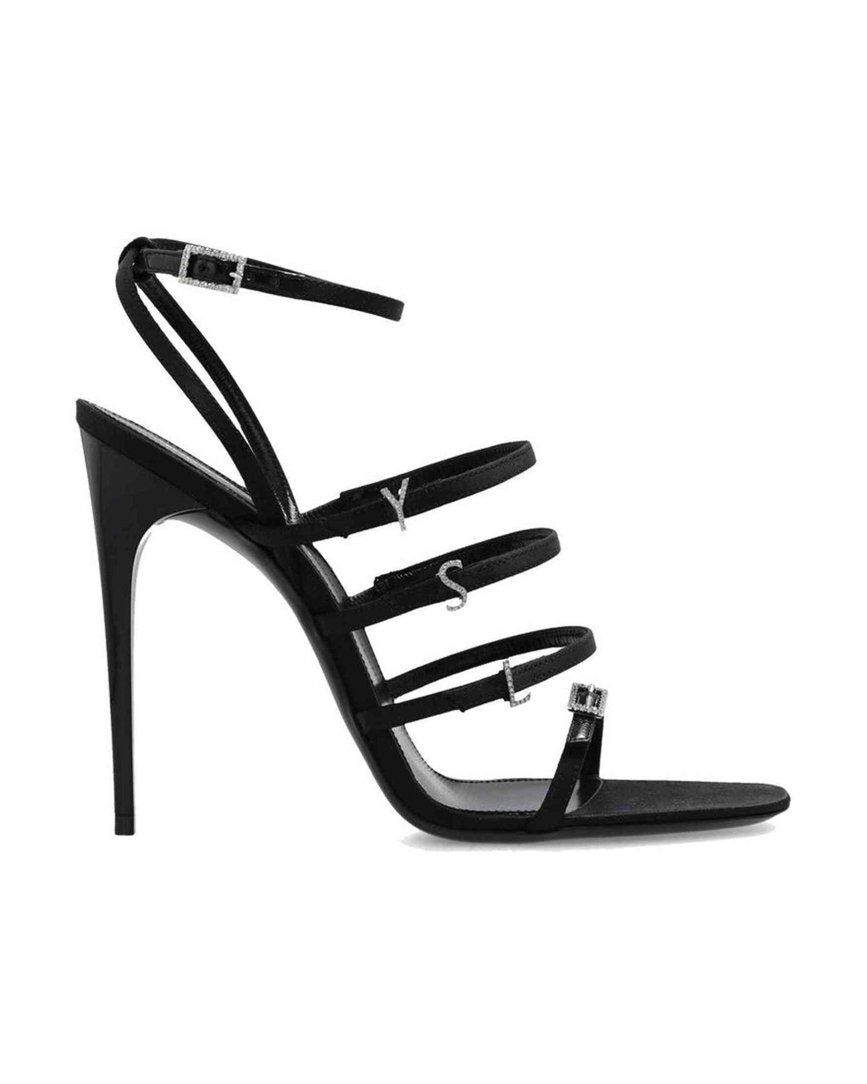 Saint Laurent Satin Jerry Sandals Glam Steals