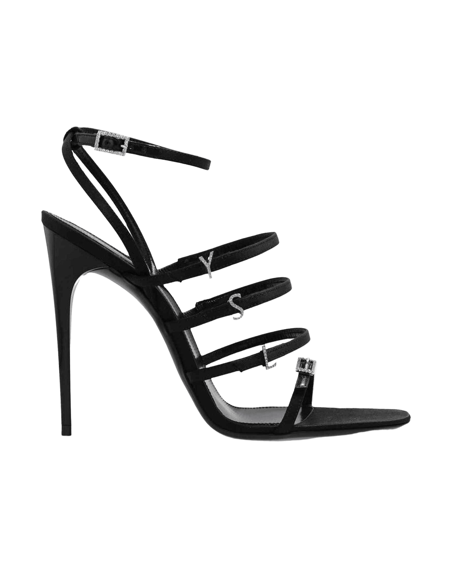 Saint Laurent Satin Jerry Sandals Glam Steals