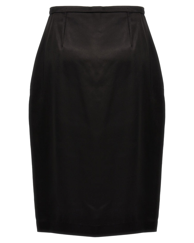 Saint Laurent Satin Skirt Glam Steals
