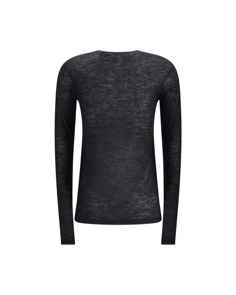 Saint Laurent Short-sleeved T-shirt in Cashmere and Silk Glam Steals