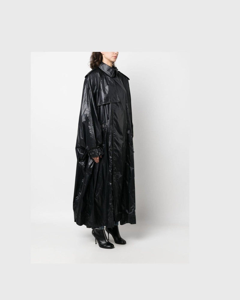 Saint Laurent Shoulder Pad Oversized Trench Coat Glam Steals