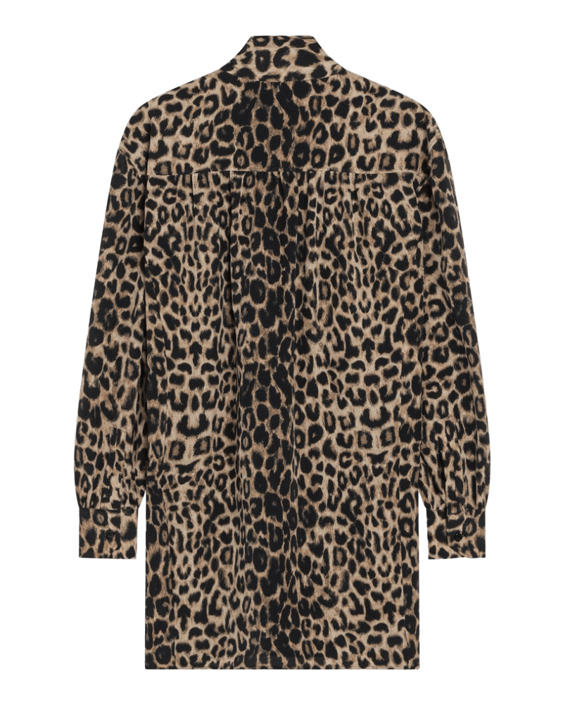 Saint Laurent Silk Leopard Print Mini Dress Glam Steals