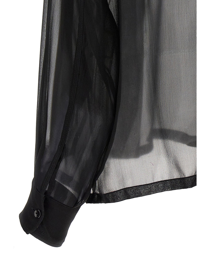 Saint Laurent Silk Muslin Shirt Glam Steals