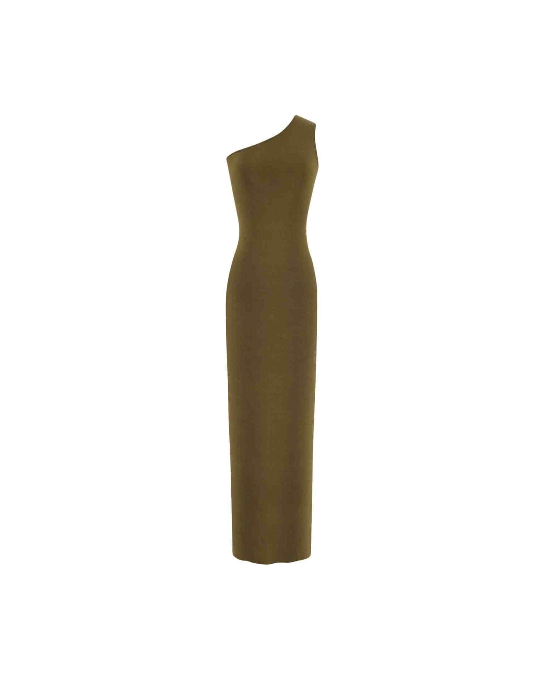 Saint Laurent Silk One Shoulder Dress Glam Steals
