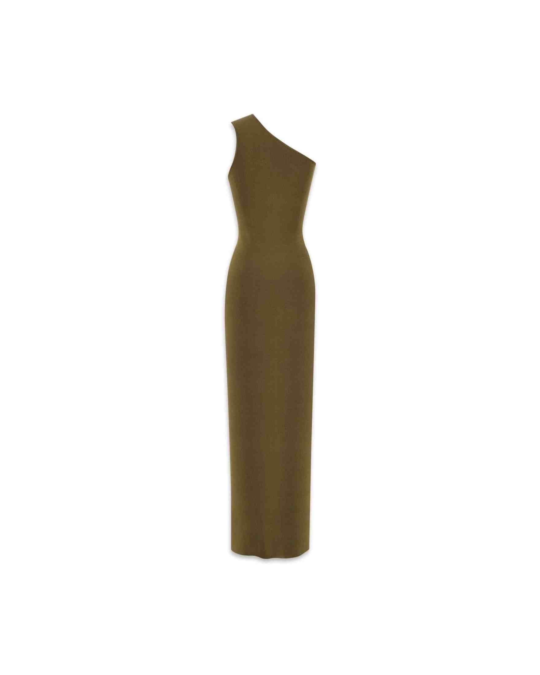 Saint Laurent Silk One Shoulder Dress Glam Steals
