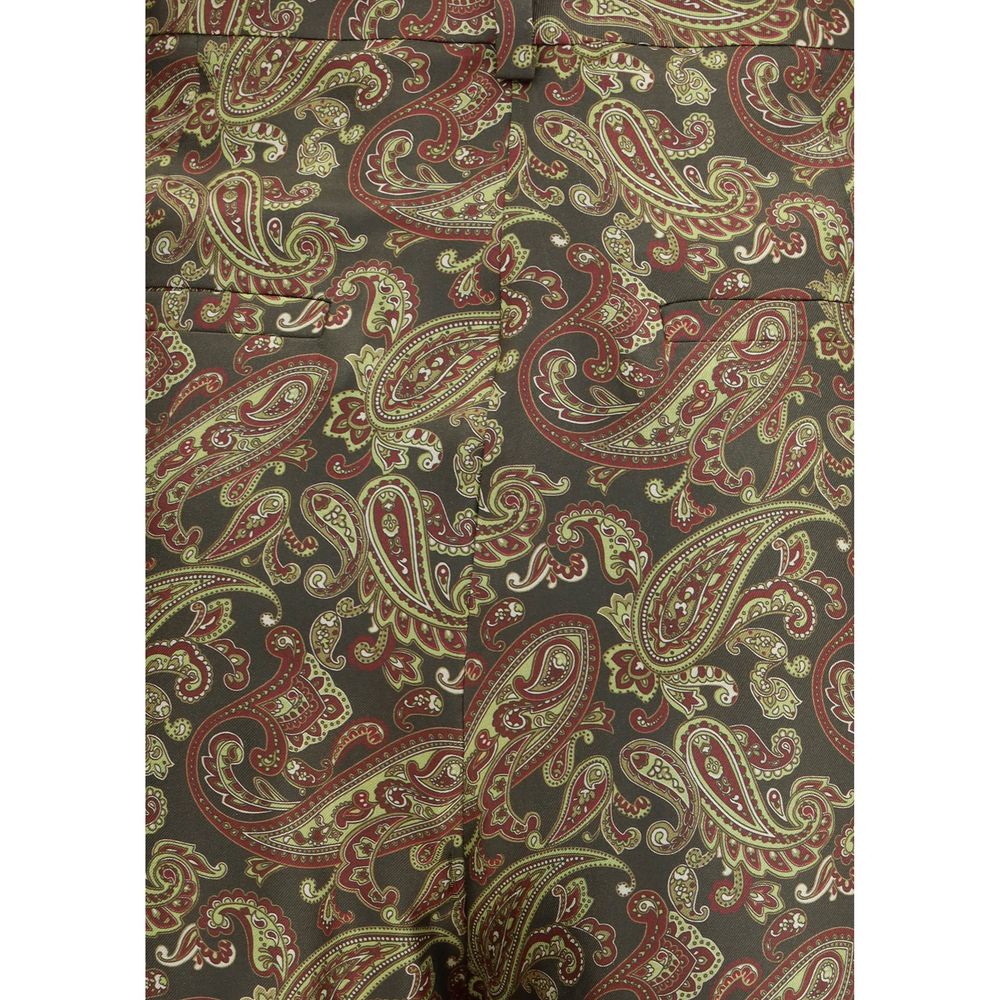 Saint Laurent Silk Paisley Patterned Pant Glam Steals
